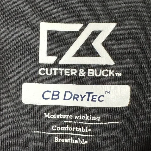 Ohio State Buckeyes Shirt Golf Polo Men 2XL Gray Stripe Rugby Drytec Cutter Buck